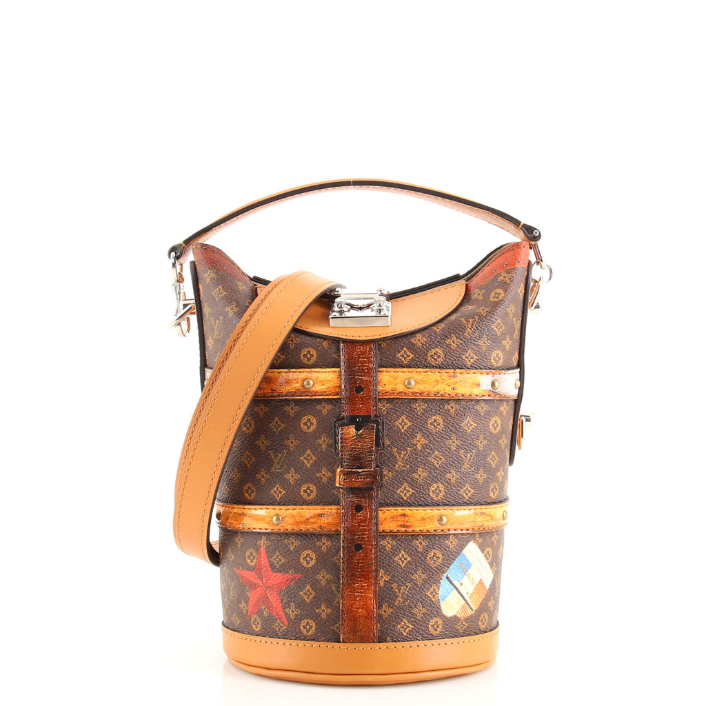 Louis Vuitton Duffle Handbag Limited Edition Time Trunk Monogram