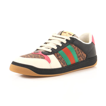 Gucci Screener Sneakers Fabric and Leather
