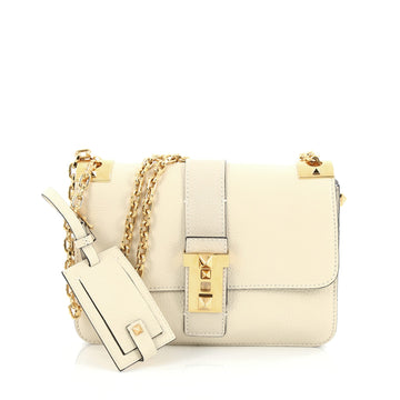 Valentino B-Rockstud Shoulder Bag Leather Medium white