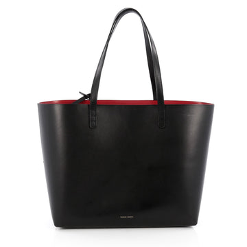 Mansur Gavriel Shopper Tote Leather Large black