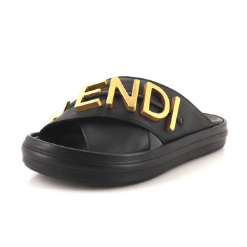Fendi Fendigraphy Slides Leather