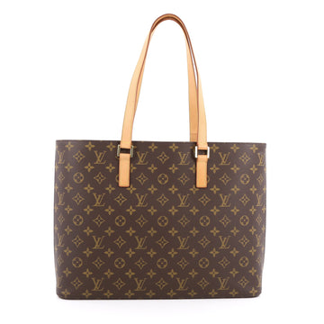 Louis Vuitton Luco Handbag Monogram Canvas Brown