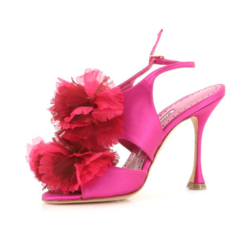 Manolo Blahnik Women's Flore Slingback Sandals Satin 105