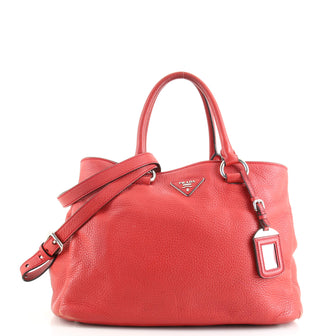 Prada Convertible Open Tote Vitello Daino Medium