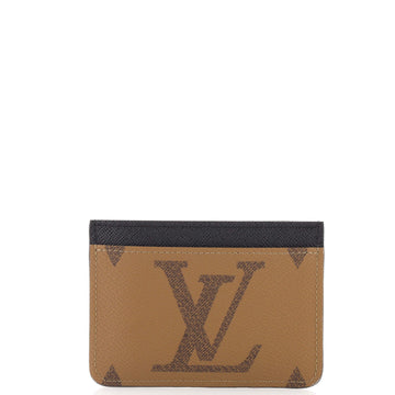 Louis Vuitton LV Side-Up Card Holder Reverse Monogram Giant and Monogram Canvas