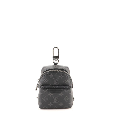 Louis Vuitton Backpack Bag Charm Monogram Eclipse Canvas