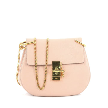 Chloe Drew Crossbody Bag Leather Small pink