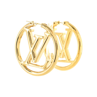 Louis Vuitton Louise Hoop Earrings Metal