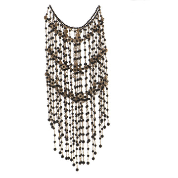 Chanel Paris in Rome Cape Necklace Metal and Beads