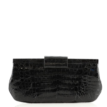 Nancy Gonzalez Frame Clutch Crocodile Long