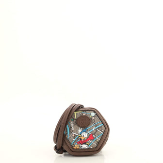Gucci Disney Donald Duck Crossbody Coin Purse Printed GG Coated Canvas