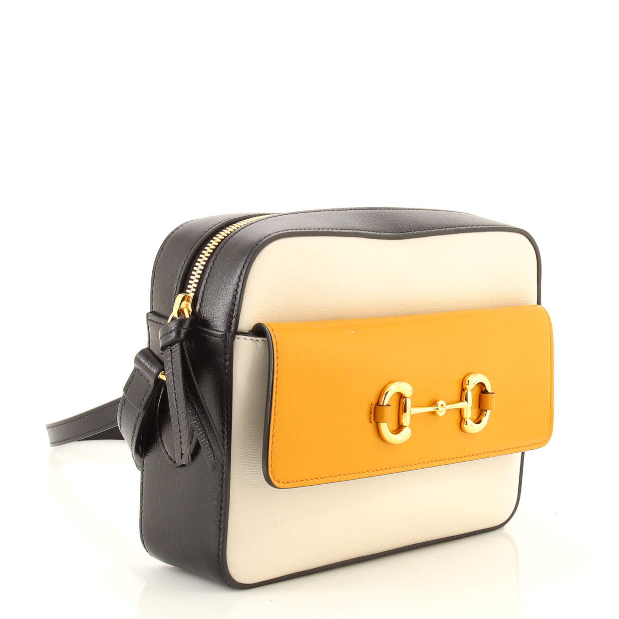 Gucci Horsebit 1955 Flap Pocket Camera Bag Leather Small Neutral 1743811