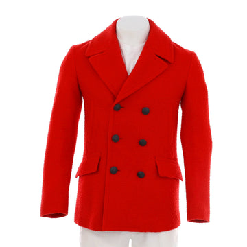 Men's Double Breasted Peacoat Wool