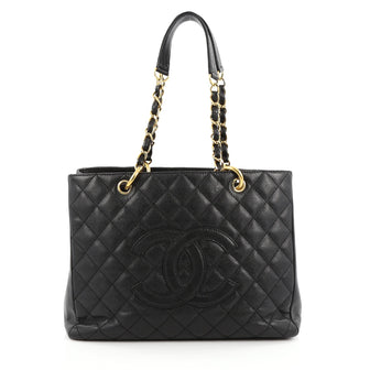 Chanel Grand Shopping Tote Quilted Caviar black