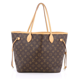 Louis Vuitton Neverfull Tote Monogram Canvas MM brown