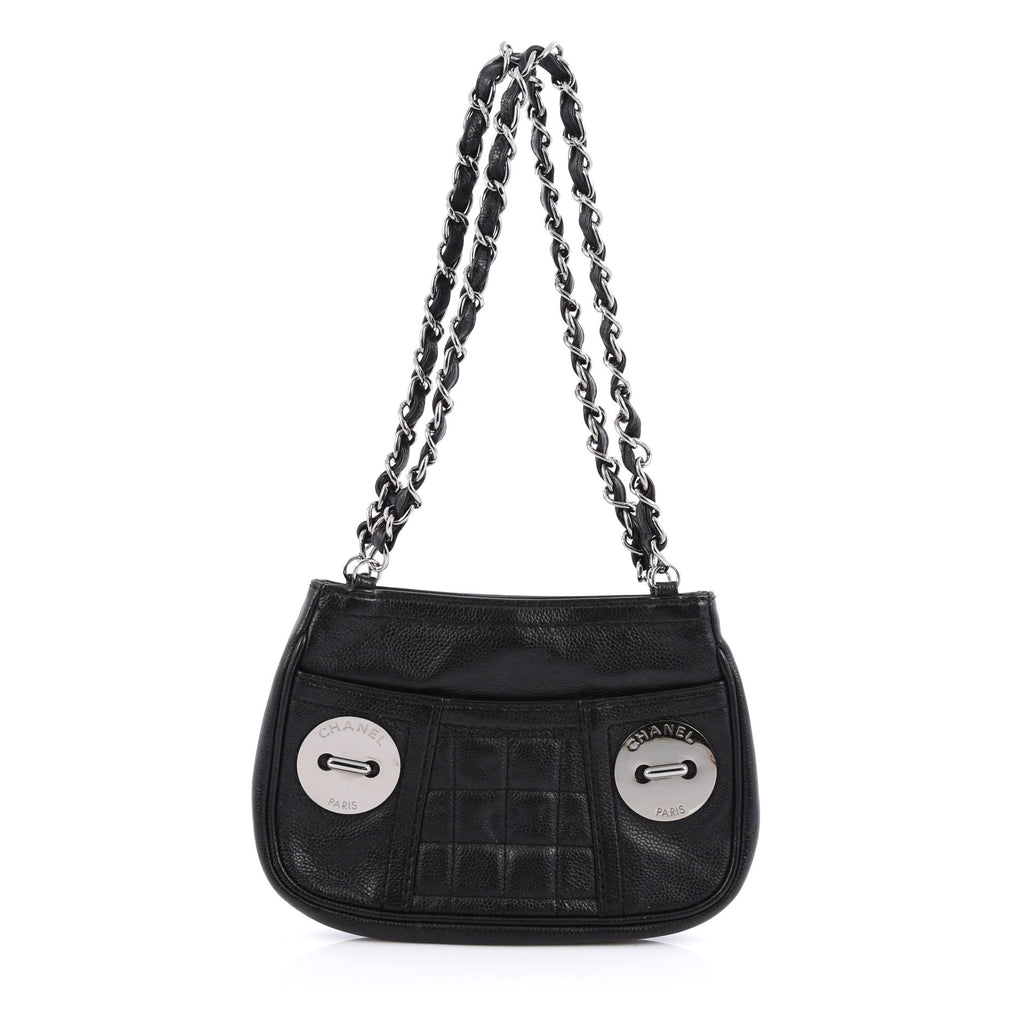 Chanel Button Chain Quilted Caviar Small Shoulder Bag – Angeles