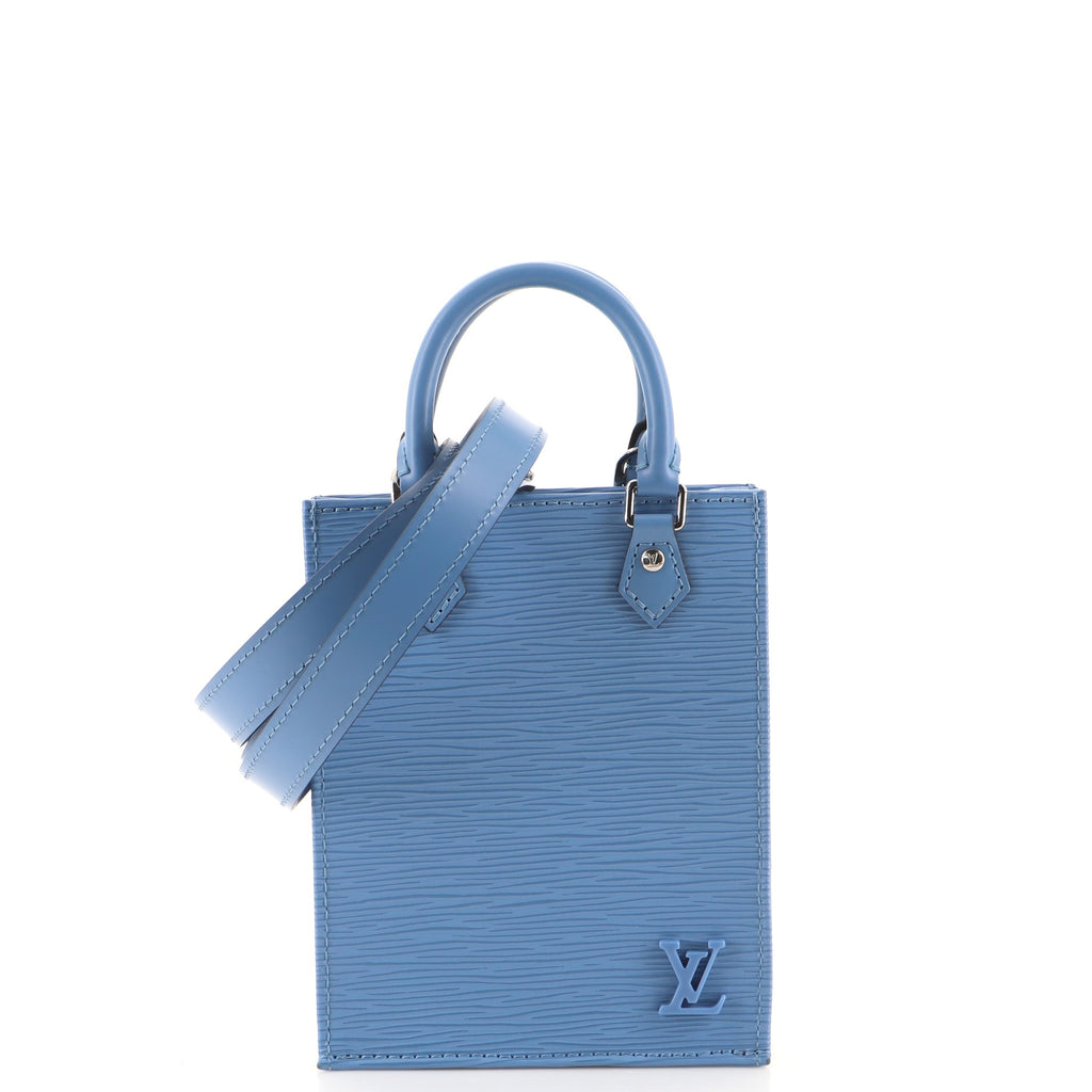 Louis Vuitton Petit Sac Plat Bag Epi Leather Blue 1745181