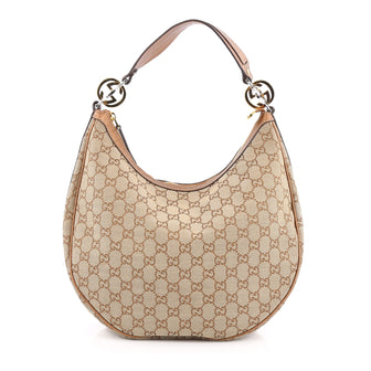 Gucci Twins Hobo GG Canvas Medium Brown