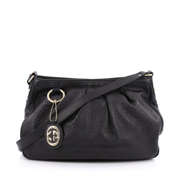 Gucci Sukey Hobo Guccissima Leather Medium black
