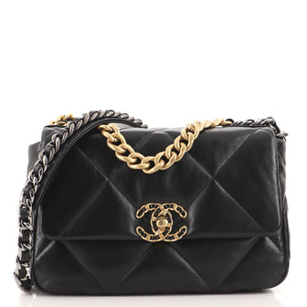 Chanel 19 Flap Bag Quilted Leather Medium