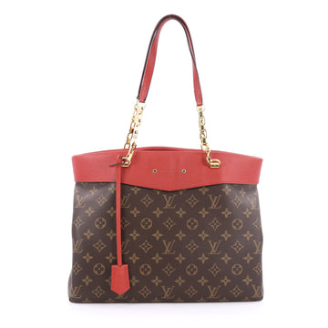 Louis Vuitton Pallas Shopper Monogram Canvas and Calf Leather brown