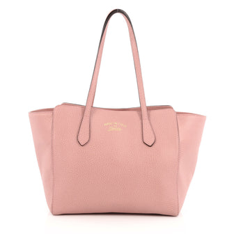 Gucci Swing Tote Leather Small Pink