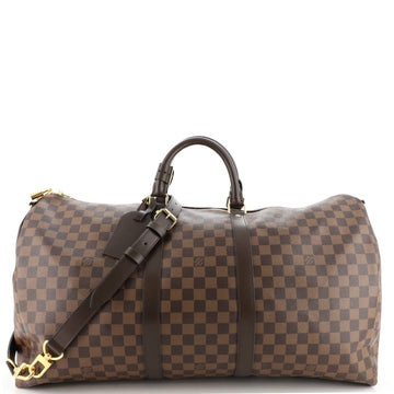 Louis Vuitton Keepall Bandouliere Bag Damier 55