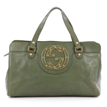 Gucci Blondie Satchel Leather Green