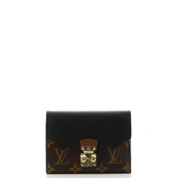 Louis Vuitton Black Monogram Pallas Compact Wallet NM