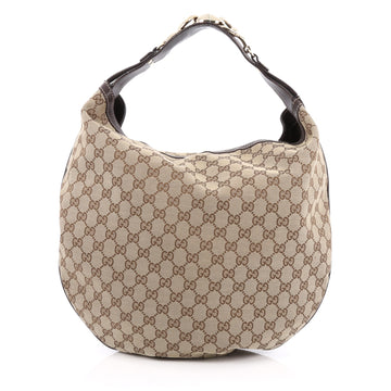 Gucci Wave Hobo GG Canvas Brown