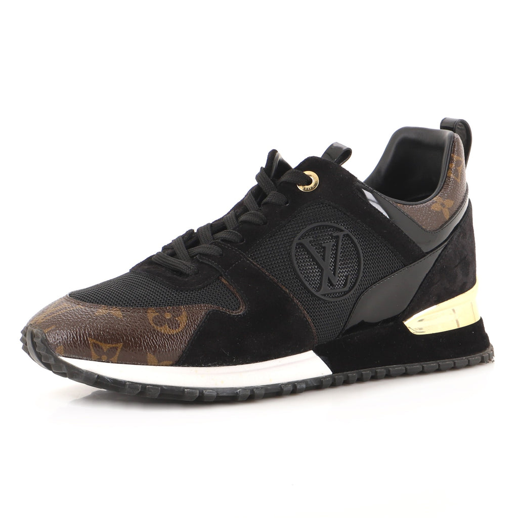 Louis Vuitton 1A9J1E Run Away Sneaker, Black, 11