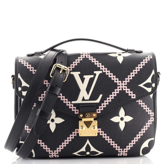 Louis Vuitton Pochette Metis Bicolor Monogram Empreinte Giant Black 1177401