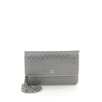 Chanel Wallet on Chain Quilted Goatskin Silver 1747101