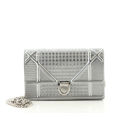 Christian Dior Diorama Wallet on Chain Cannage Embossed Calfskin