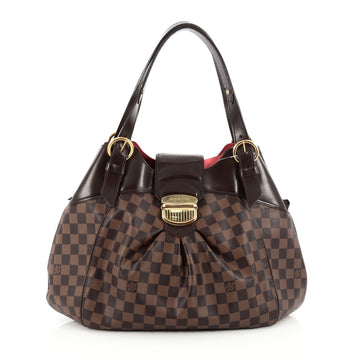 Louis Vuitton Sistina Handbag Damier GM brown