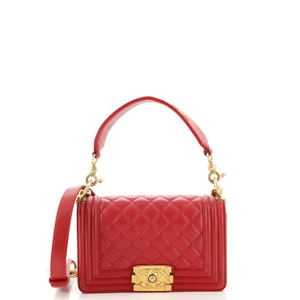 Chanel Boy Flap Bag Quilted Lambskin Small