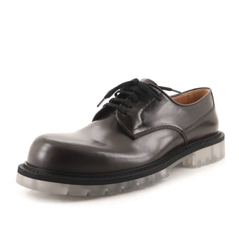 Bottega Veneta Men's Derby Platform Shoes Leather with PVC