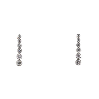 Tiffany & Co. Graduated Jazz Drop Earrings Platinum and Diamonds