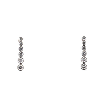 Tiffany & Co. Graduated Jazz Drop Earrings Platinum and Diamonds