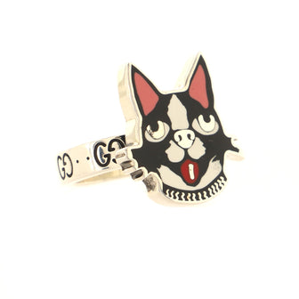 Gucci Bosco Ring Sterling Silver and Enamel