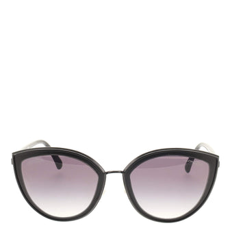Chanel Cat Eye Sunglasses Acetate with Metal