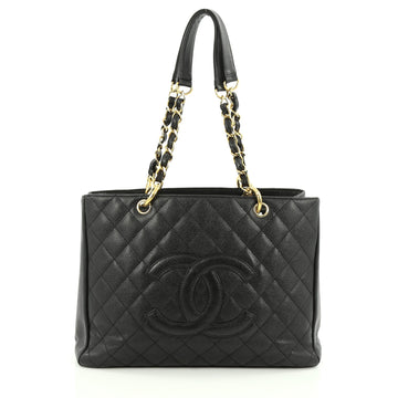 Chanel Grand Shopping Tote Quilted Caviar Black