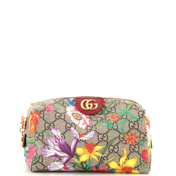 Gucci Ophidia Cosmetic Pouch Flora GG Coated Canvas Small