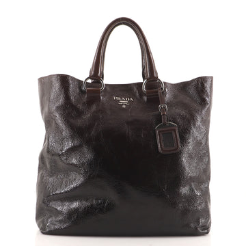 Prada Convertible Shopper Tote Vernice Naplak Large