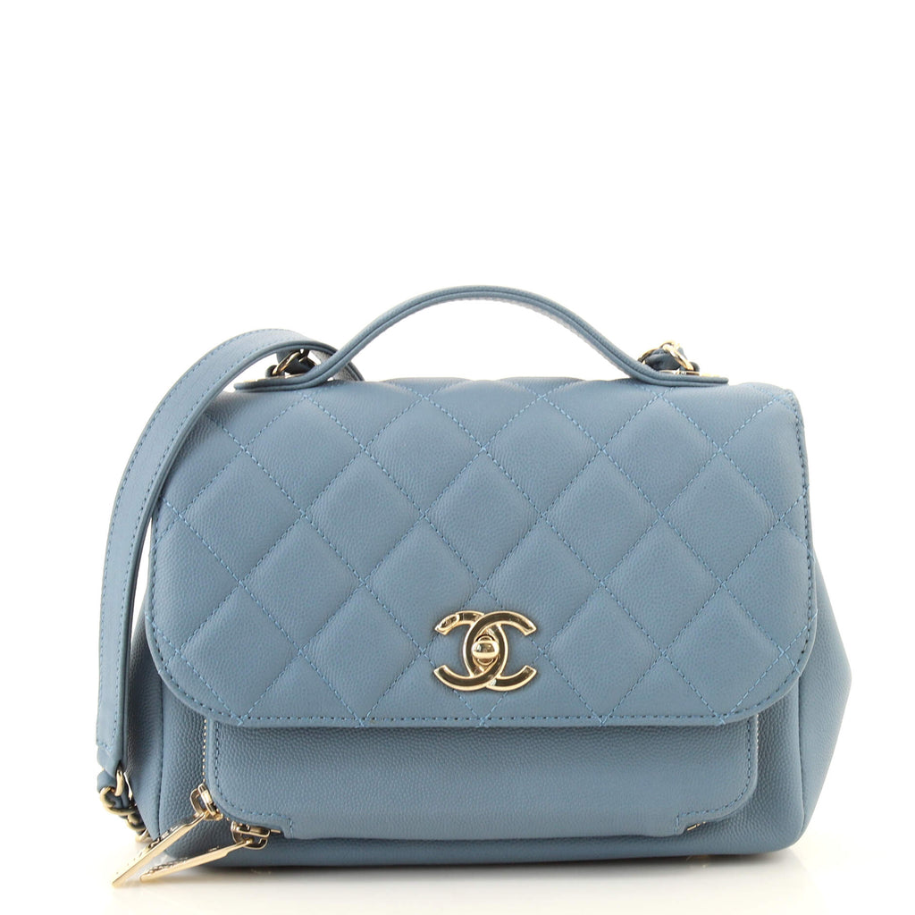 Business affinity handbag Chanel Blue in Denim - Jeans - 25275219