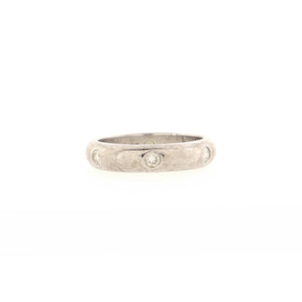 Cartier Stella Band Ring 18K White Gold and Diamonds 4mm