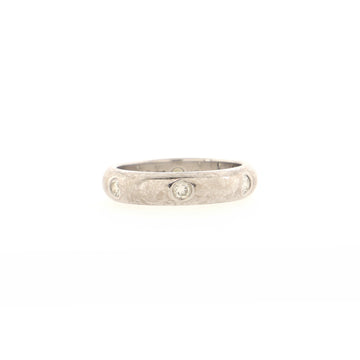 Cartier Stella Band Ring 18K White Gold and Diamonds 4mm