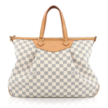 Louis Vuitton Siracusa Handbag Damier GM White