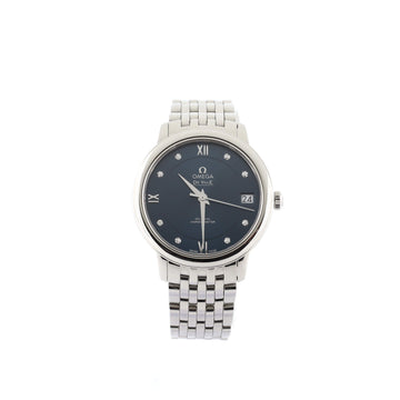 Omega De Ville Prestige Co-Axial Automatic Watch Stainless Steel with Diamond Markers 33