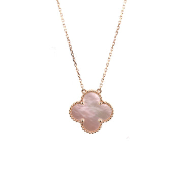 Van Cleef & Arpels Magic Alhambra 100th Anniversary Pendant Necklace 18K Rose Gold with Mother of Pearl